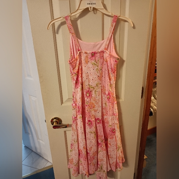 Floral Pink Kids Formal Dress - Picture 3 of 4
